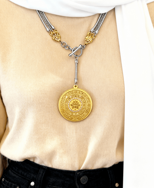 Sohair Necklace - Gold & Silver Plated