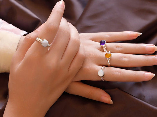 Tealia Ring - Silver Plated