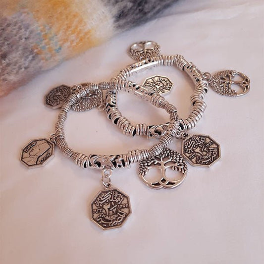 Naiara Bracelets Set - Silver Metal
