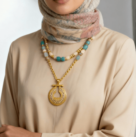 Ruqaya Necklace - Gold Plated