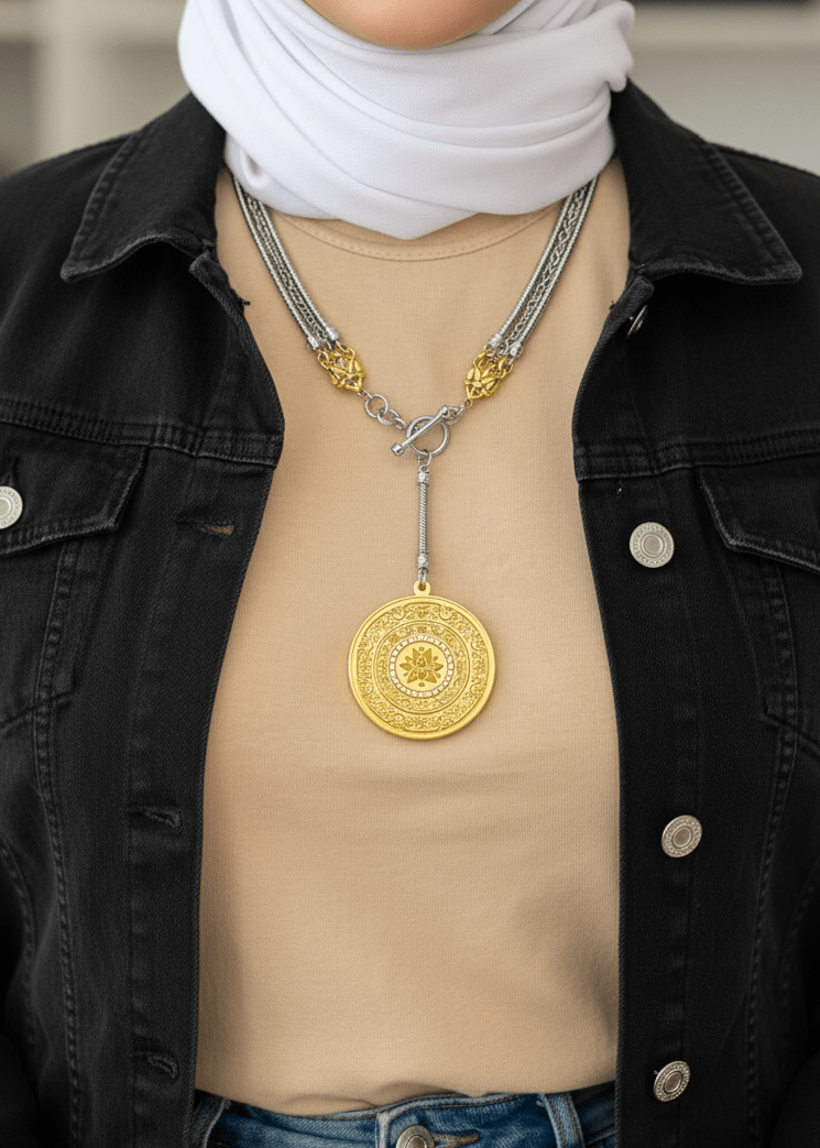 Sohair Necklace - Gold & Silver Plated