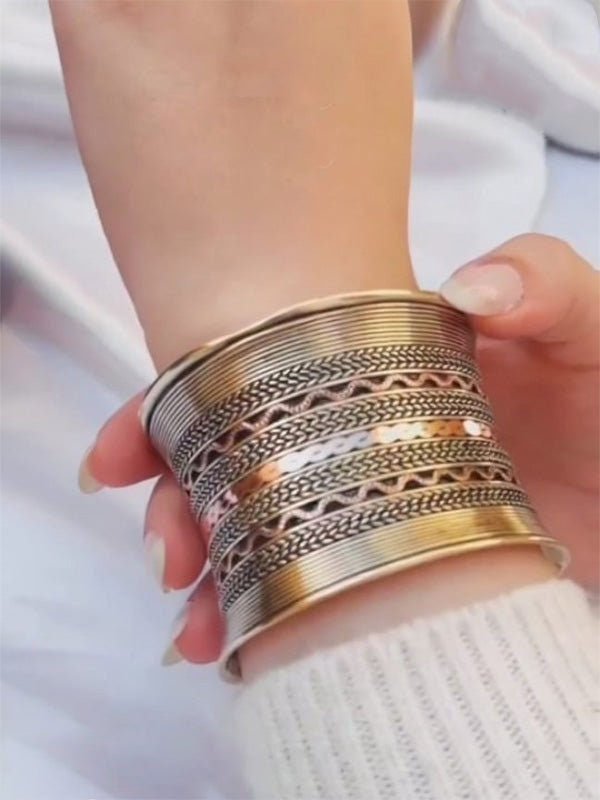 Maya Bangle - Pure copper