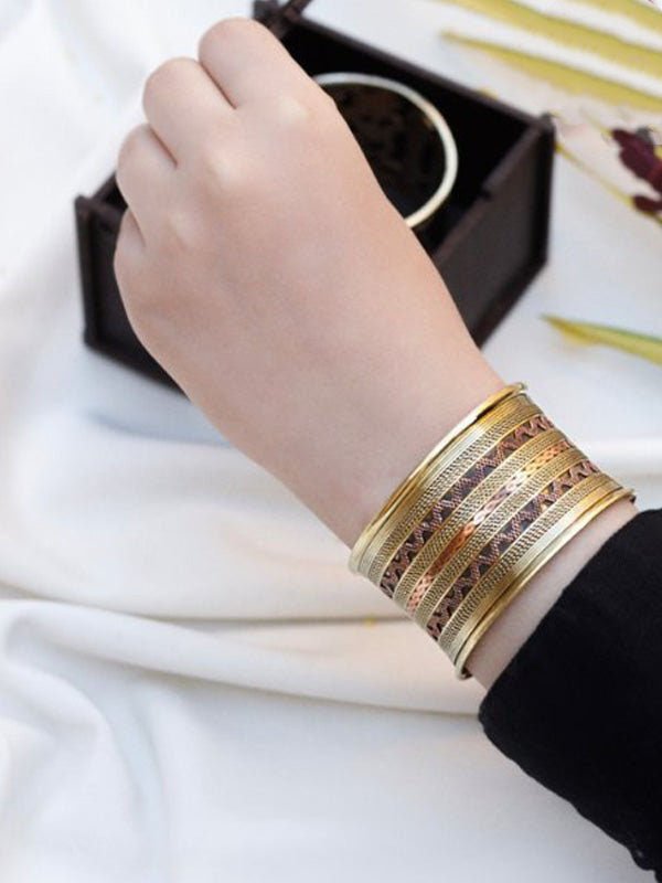 Maya Bangle - Pure copper