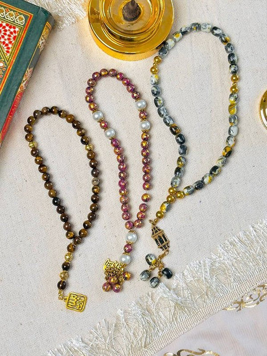 Ema Rosary - Alabaster Stones