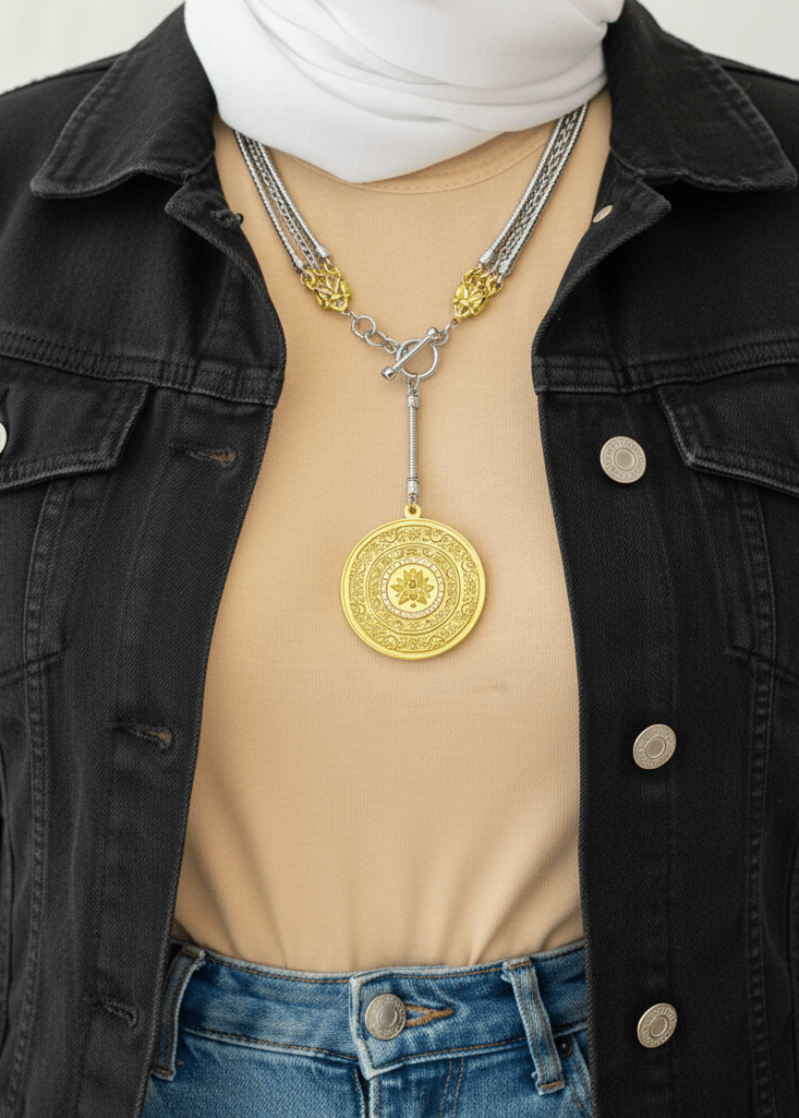 Sohair Necklace - Gold & Silver Plated