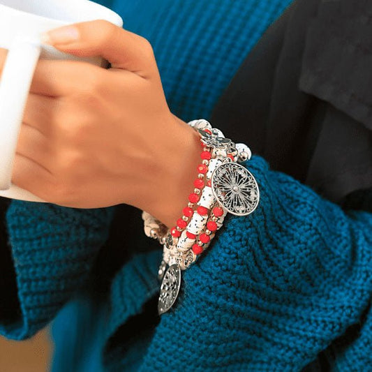 Zinda Bracelet - Red Crystal
