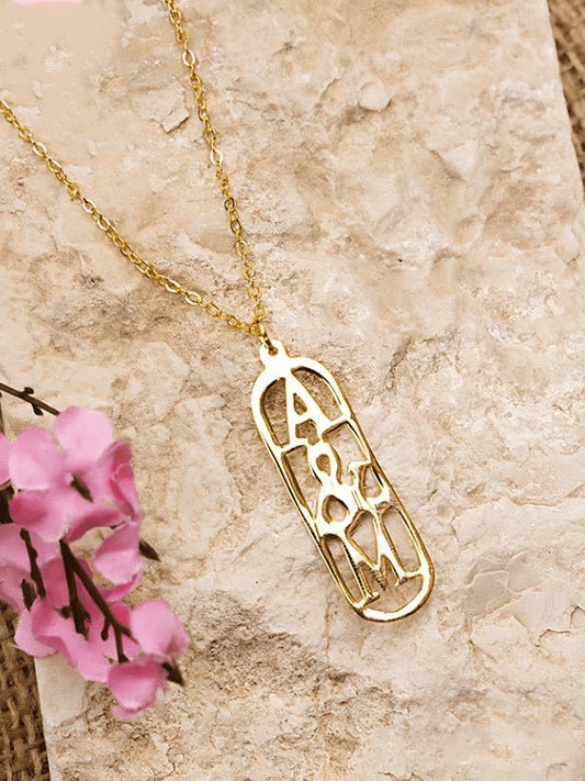 Thuraya Customized Necklace - Gold Plated
