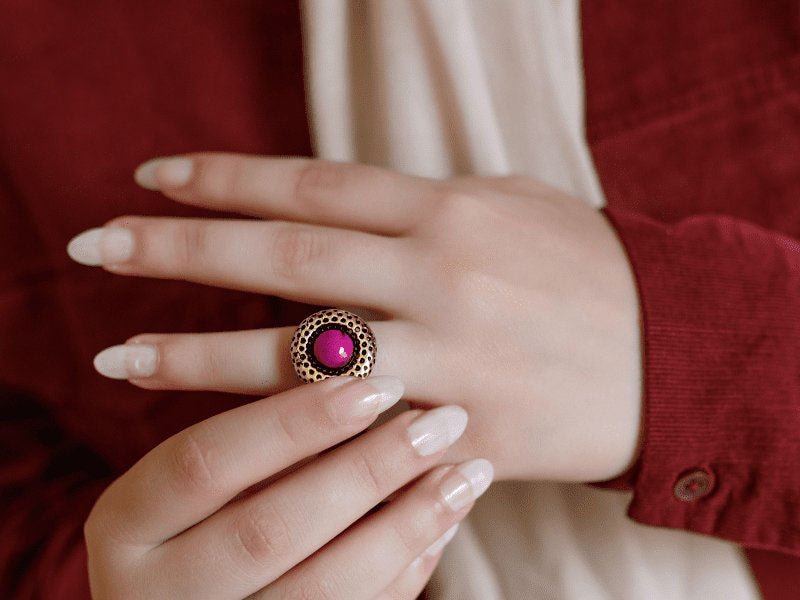 Marble Ring - Pure Copper