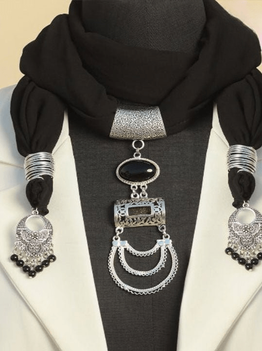 Dalila Necklace Scarf -  Chiffon