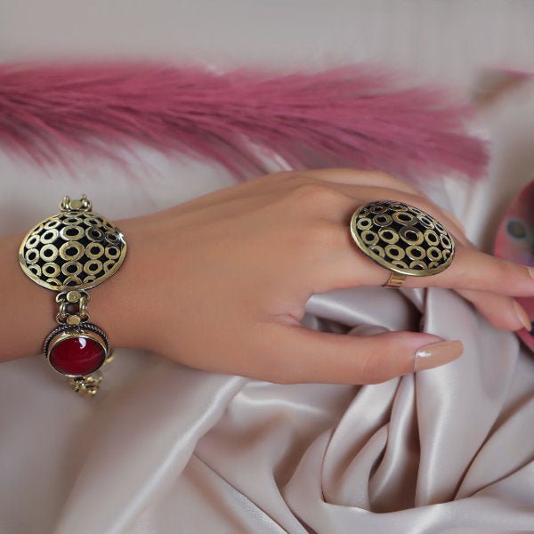 Delicate Geometric Set - Pure Copper