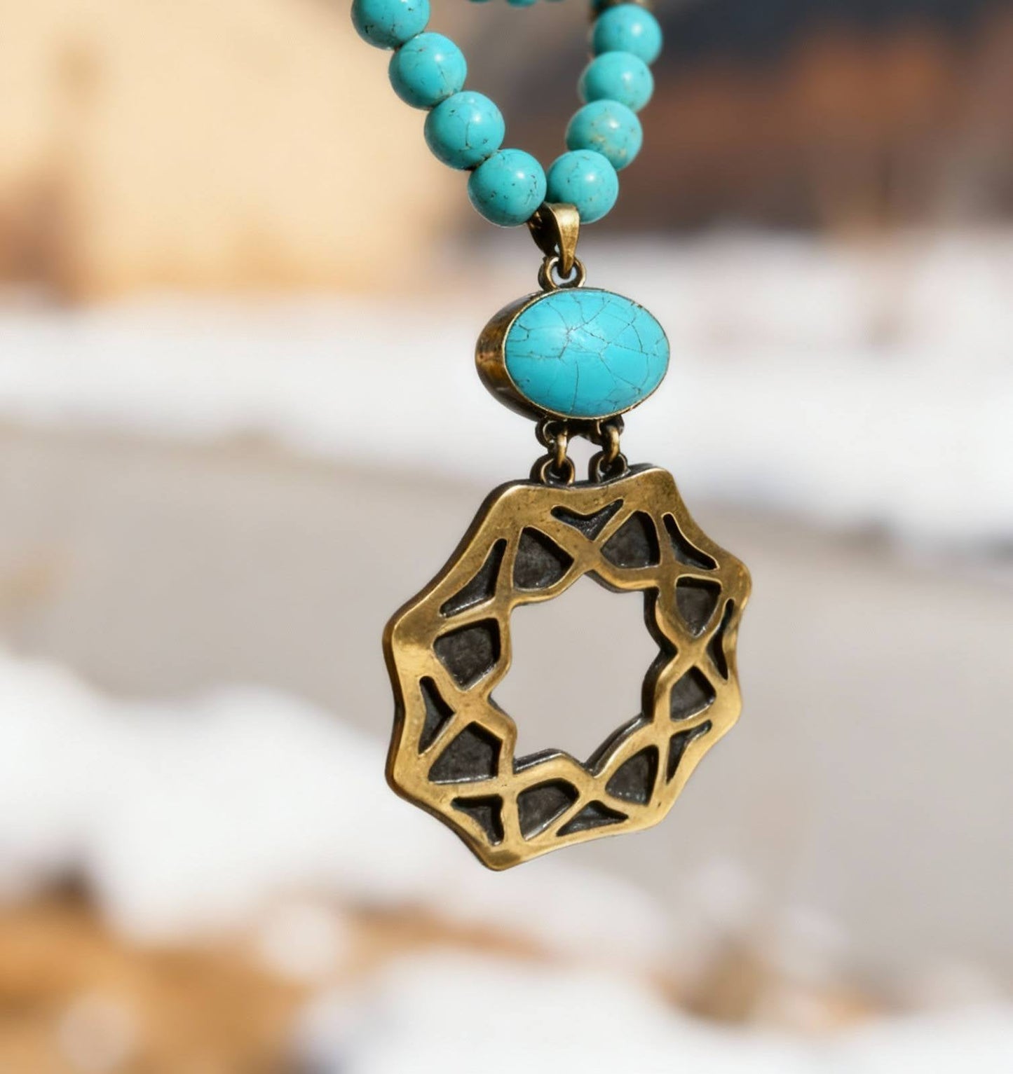 Merve Turquoise Necklace