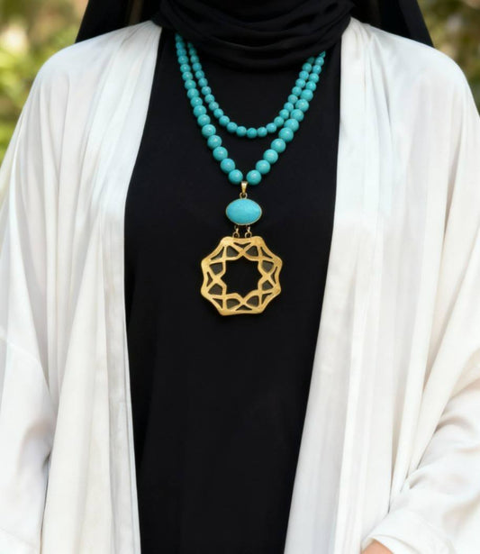 Merve Turquoise Necklace