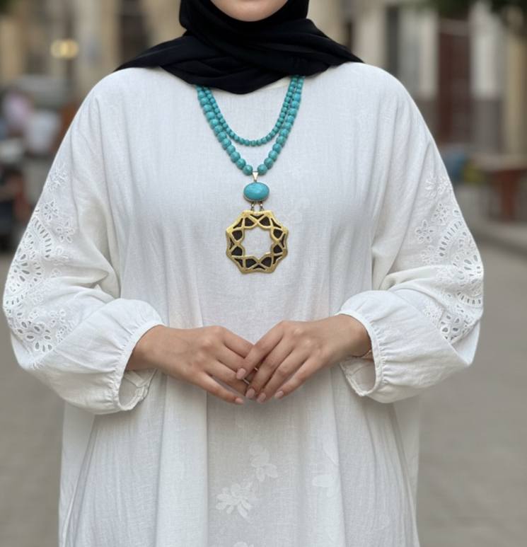 Merve Turquoise Necklace