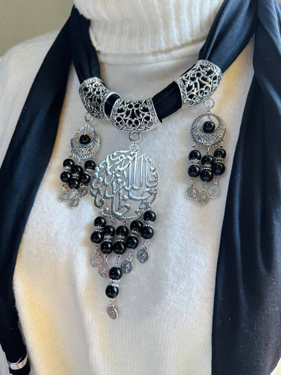Basma Necklace Scarf - Cotton