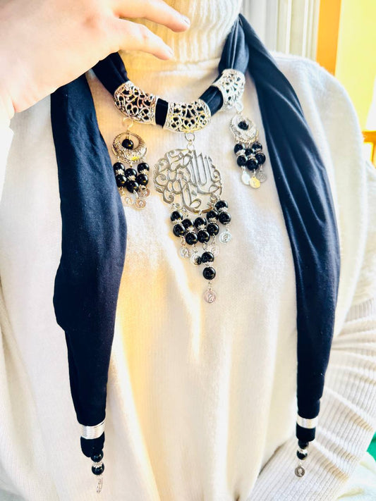 Basma Necklace Scarf - Cotton