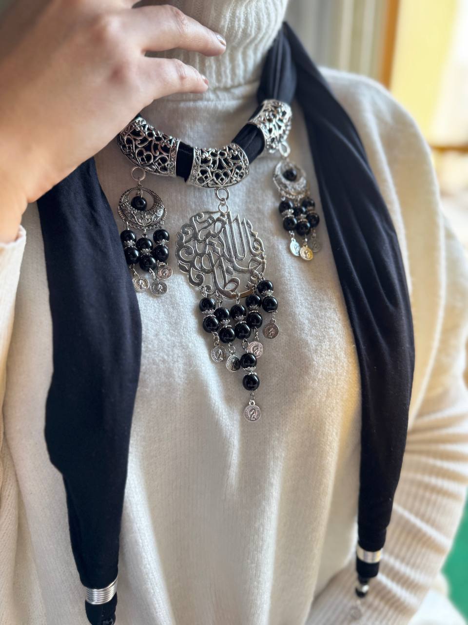 Basma Necklace Scarf - Cotton