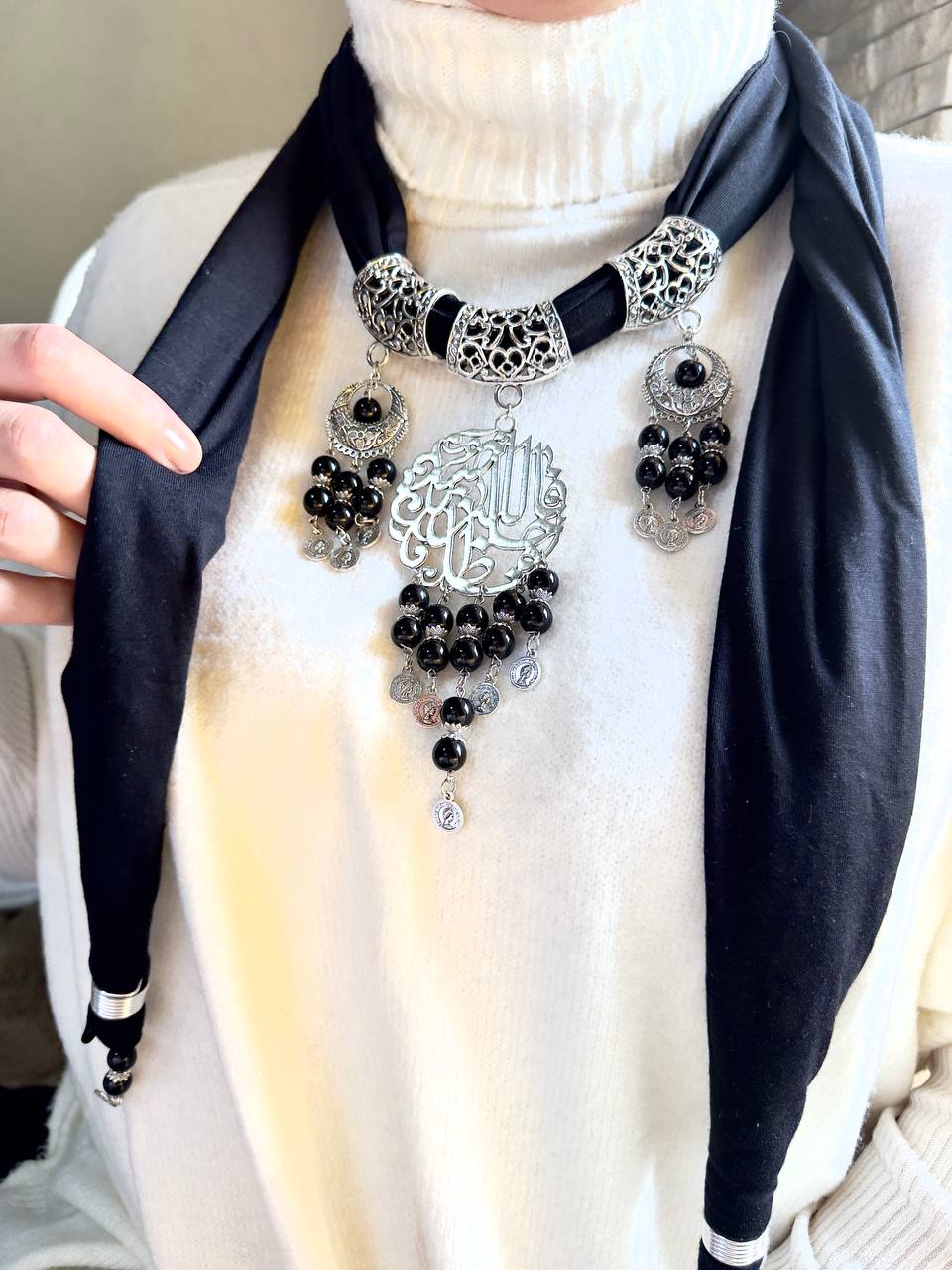 Basma Necklace Scarf - Cotton
