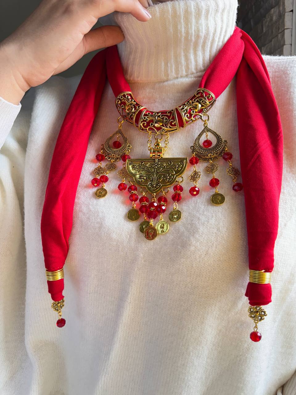 Gana Necklace Scarf - Cotton