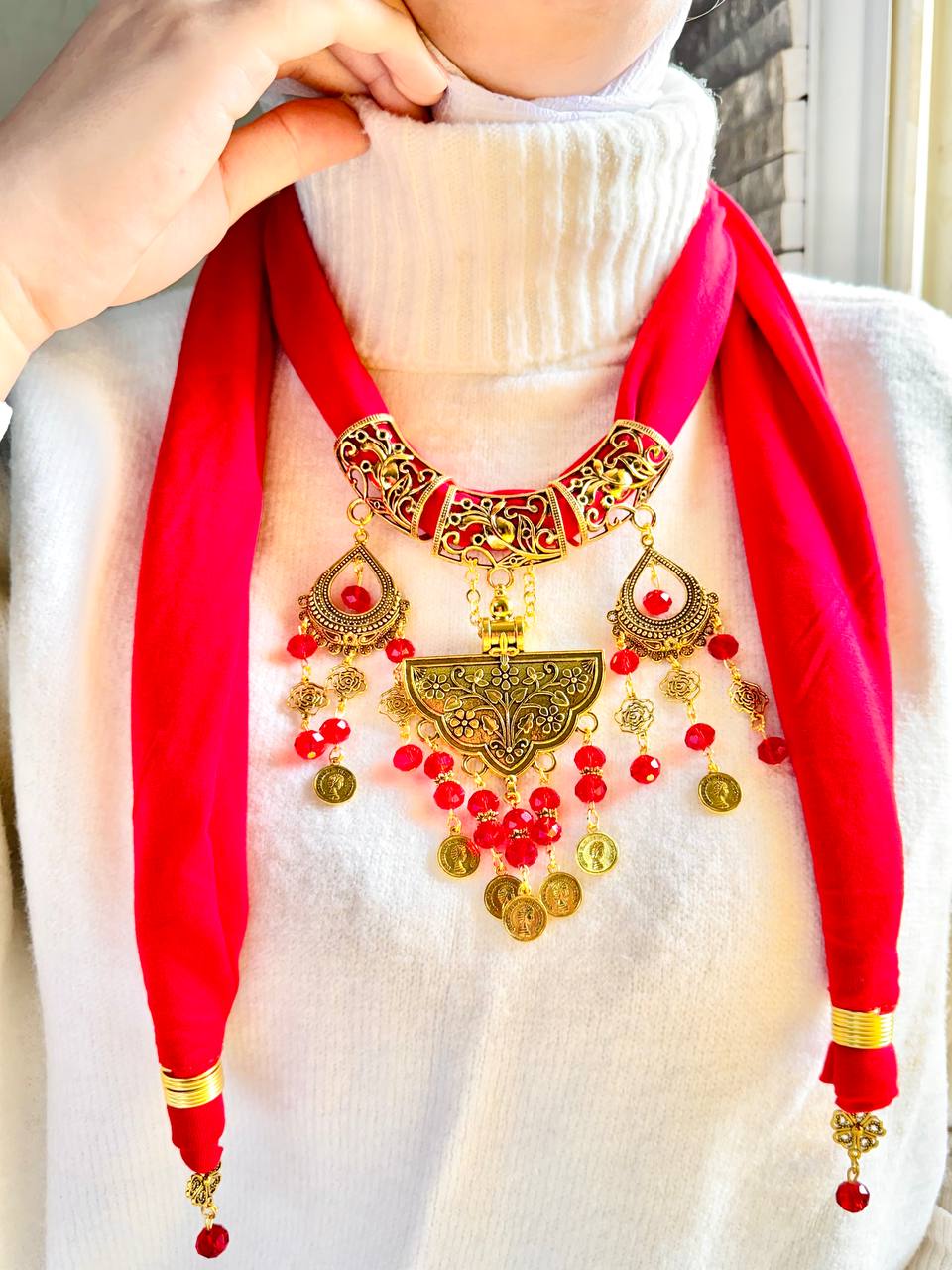Gana Necklace Scarf - Cotton