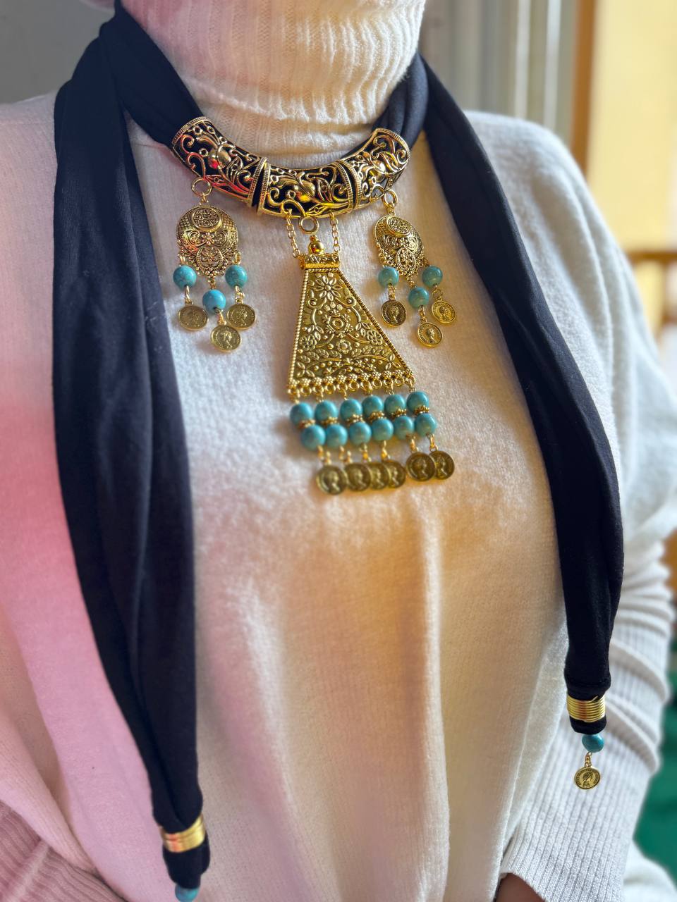 Tali Necklace Scarf - Cotton