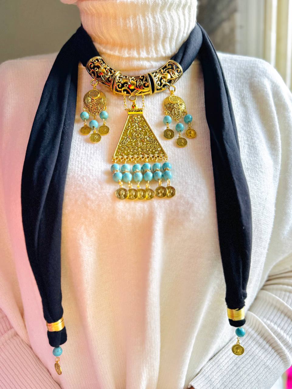 Tali Necklace Scarf - Cotton