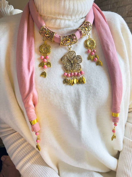 Layan Necklace Scarf - Cotton