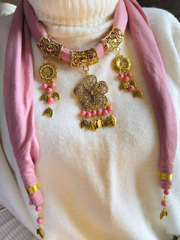 Layan Necklace Scarf - Cotton