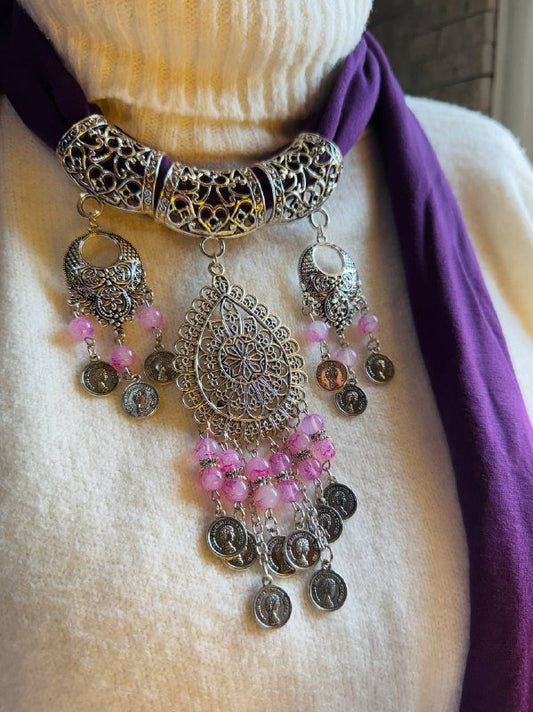 Maya Necklace Scarf - Cotton