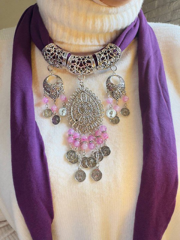 Maya Necklace Scarf - Cotton