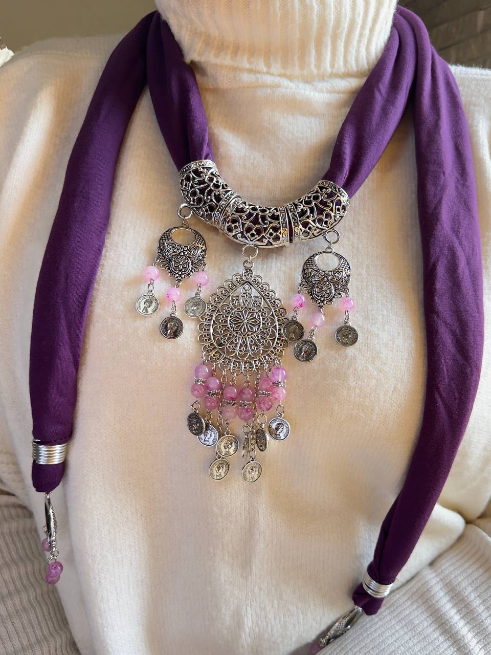 Maya Necklace Scarf - Cotton