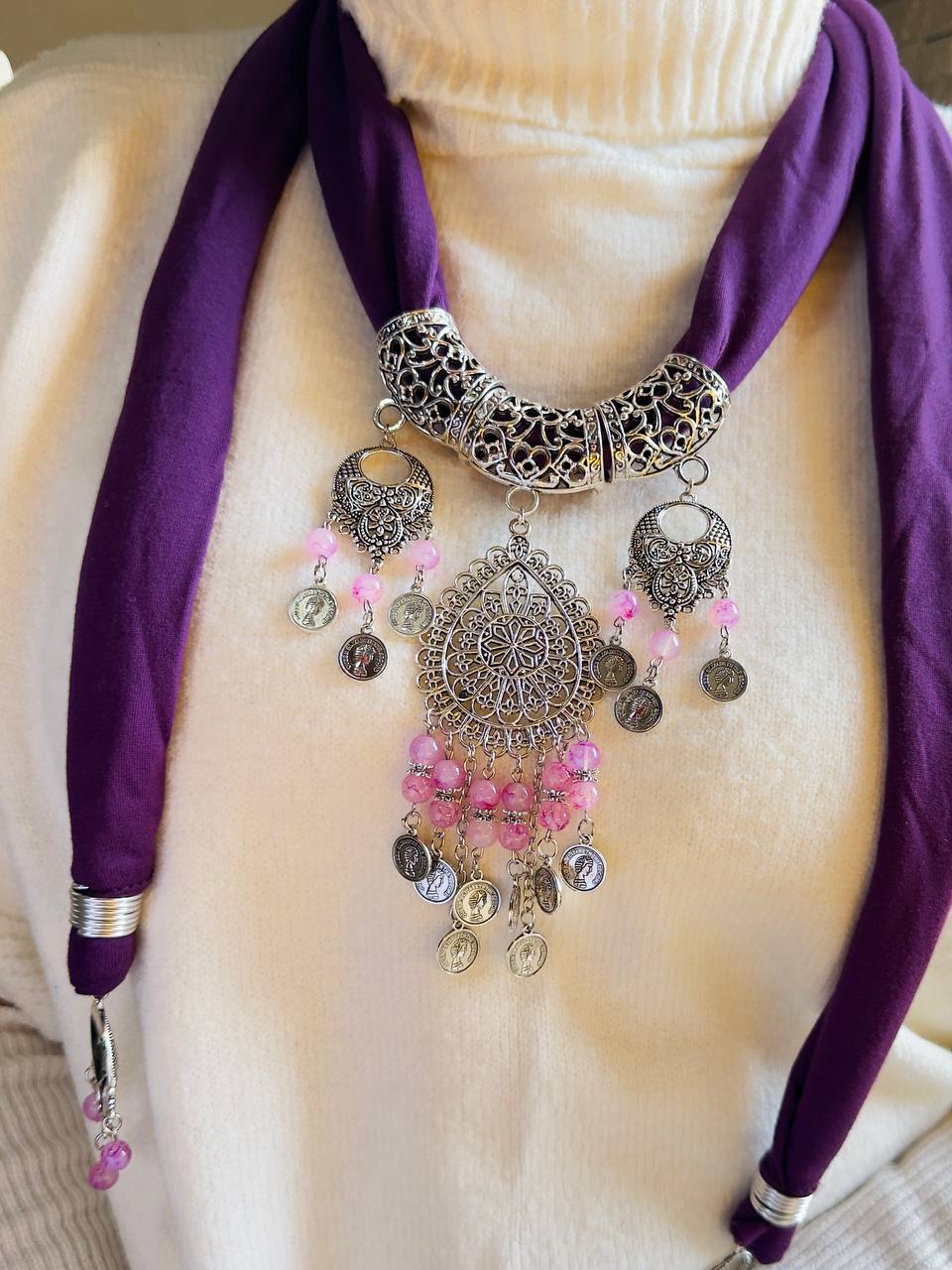 Maya Necklace Scarf - Cotton