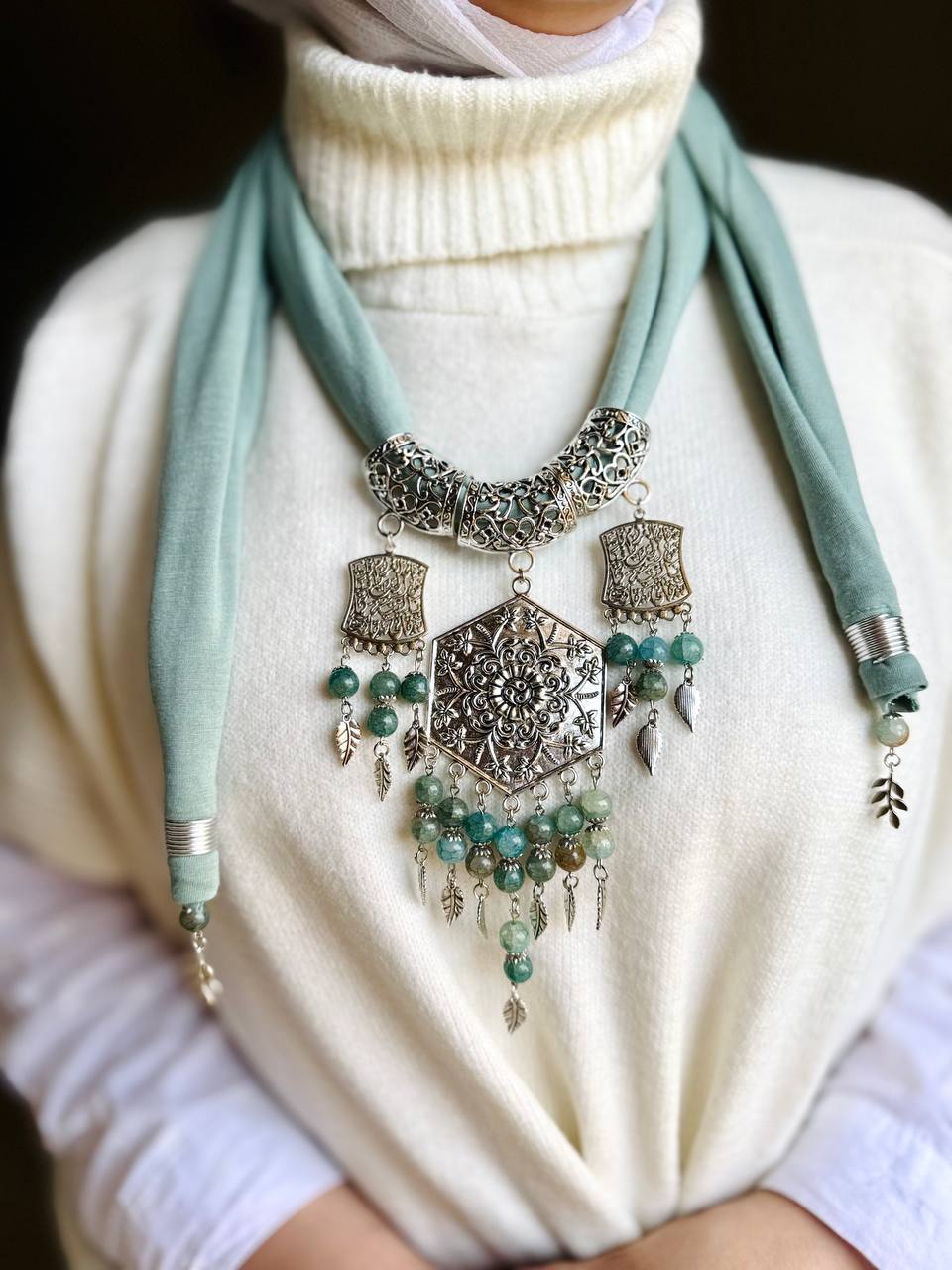 Renad Necklace Scarf - Cotton