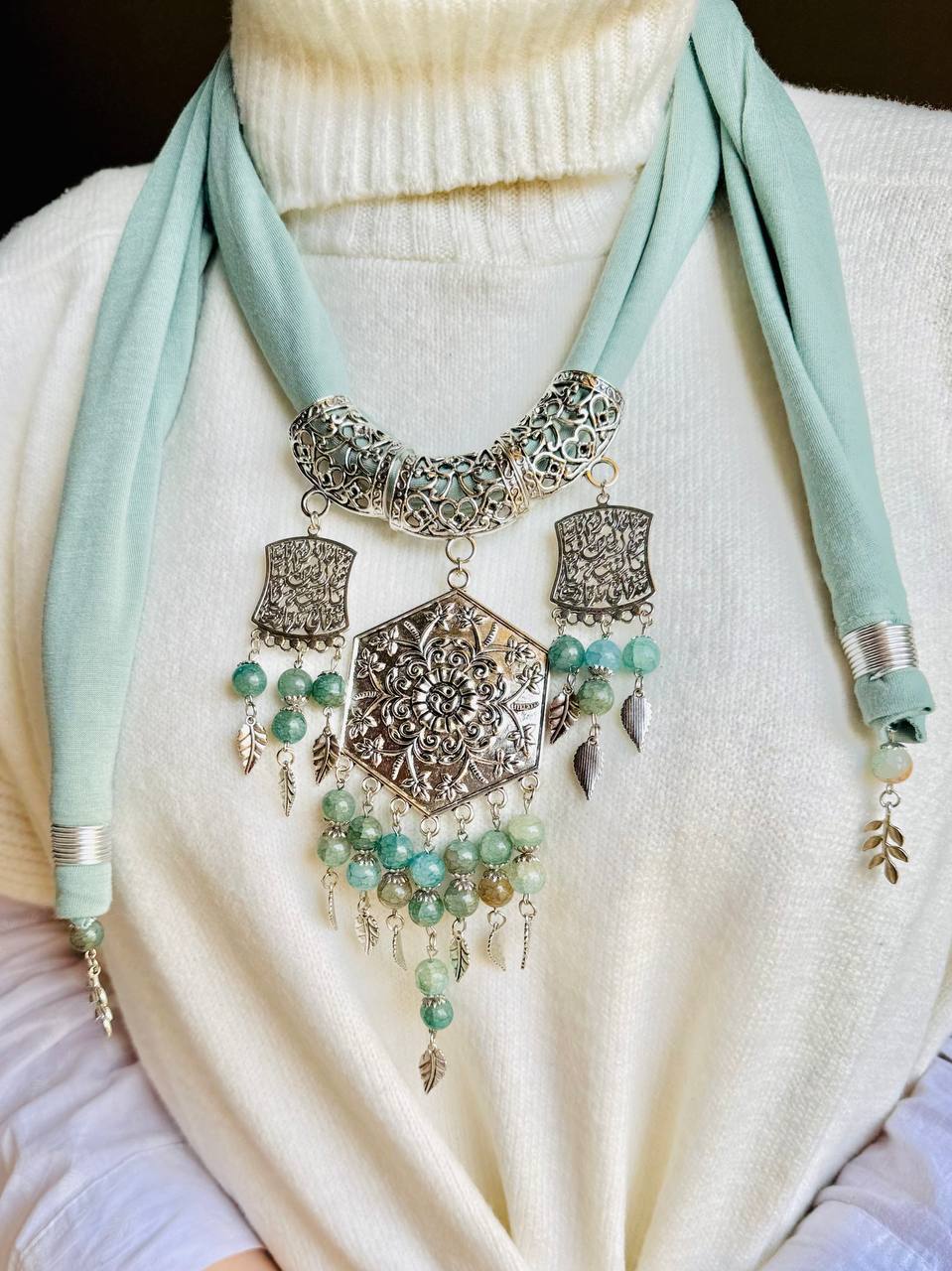 Renad Necklace Scarf - Cotton