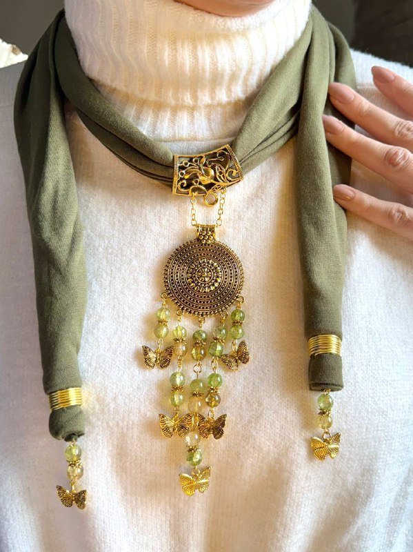 Afnan Necklace Scarf - Cotton