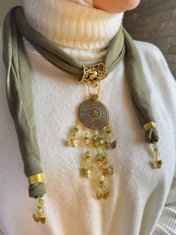 Afnan Necklace Scarf - Cotton