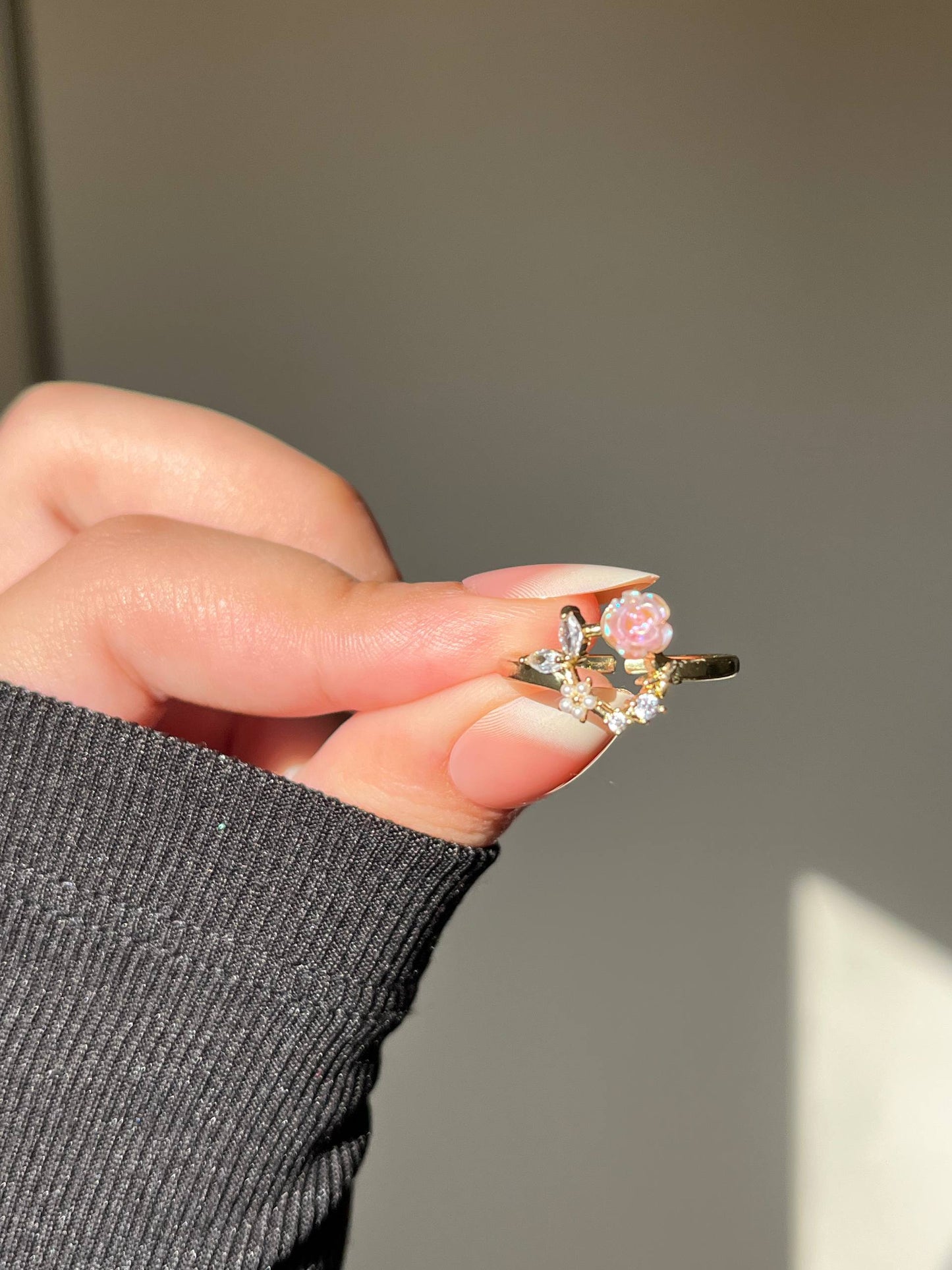 Flower Simple Ring - Gold Plated