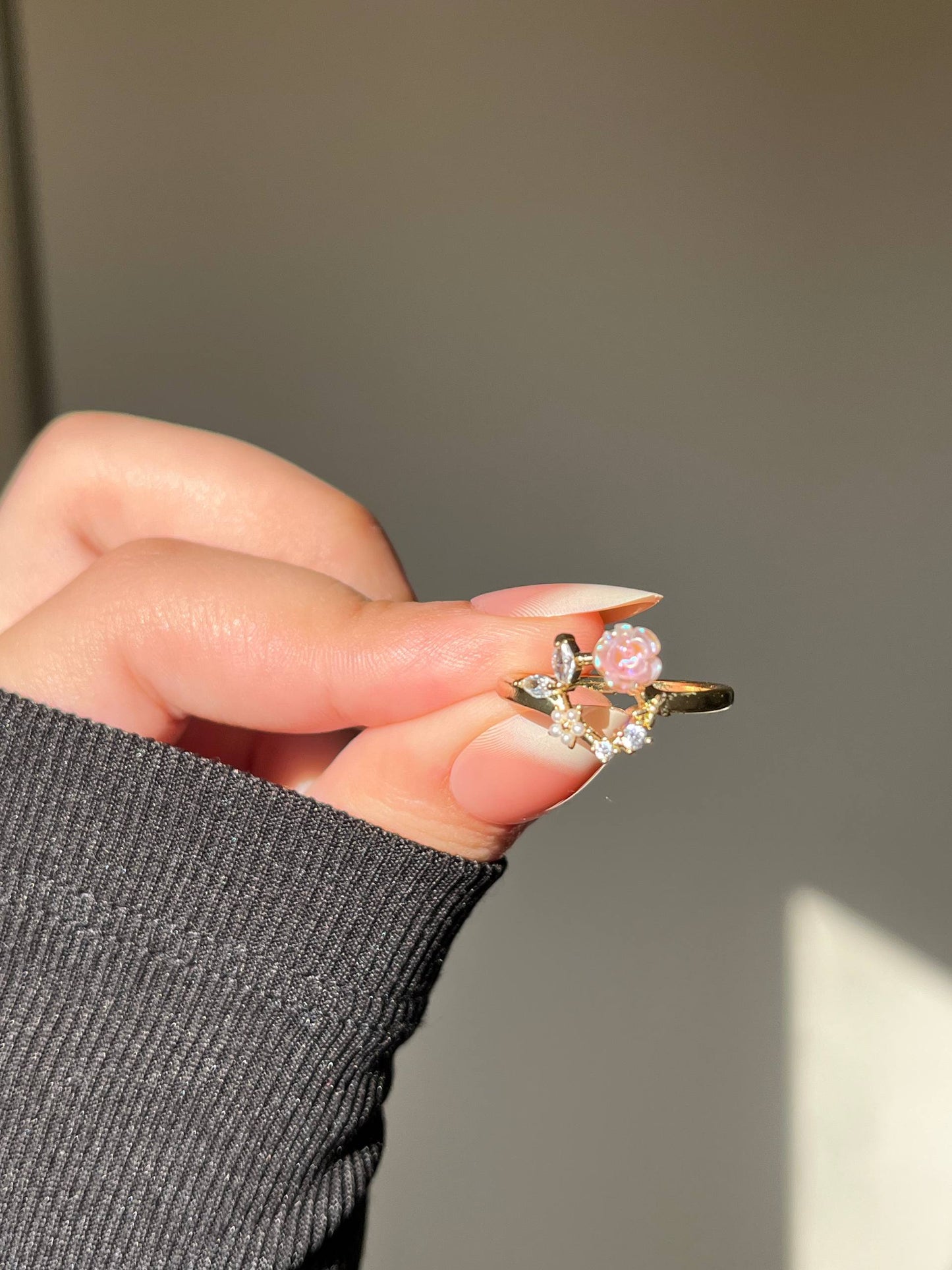 Flower Simple Ring - Gold Plated