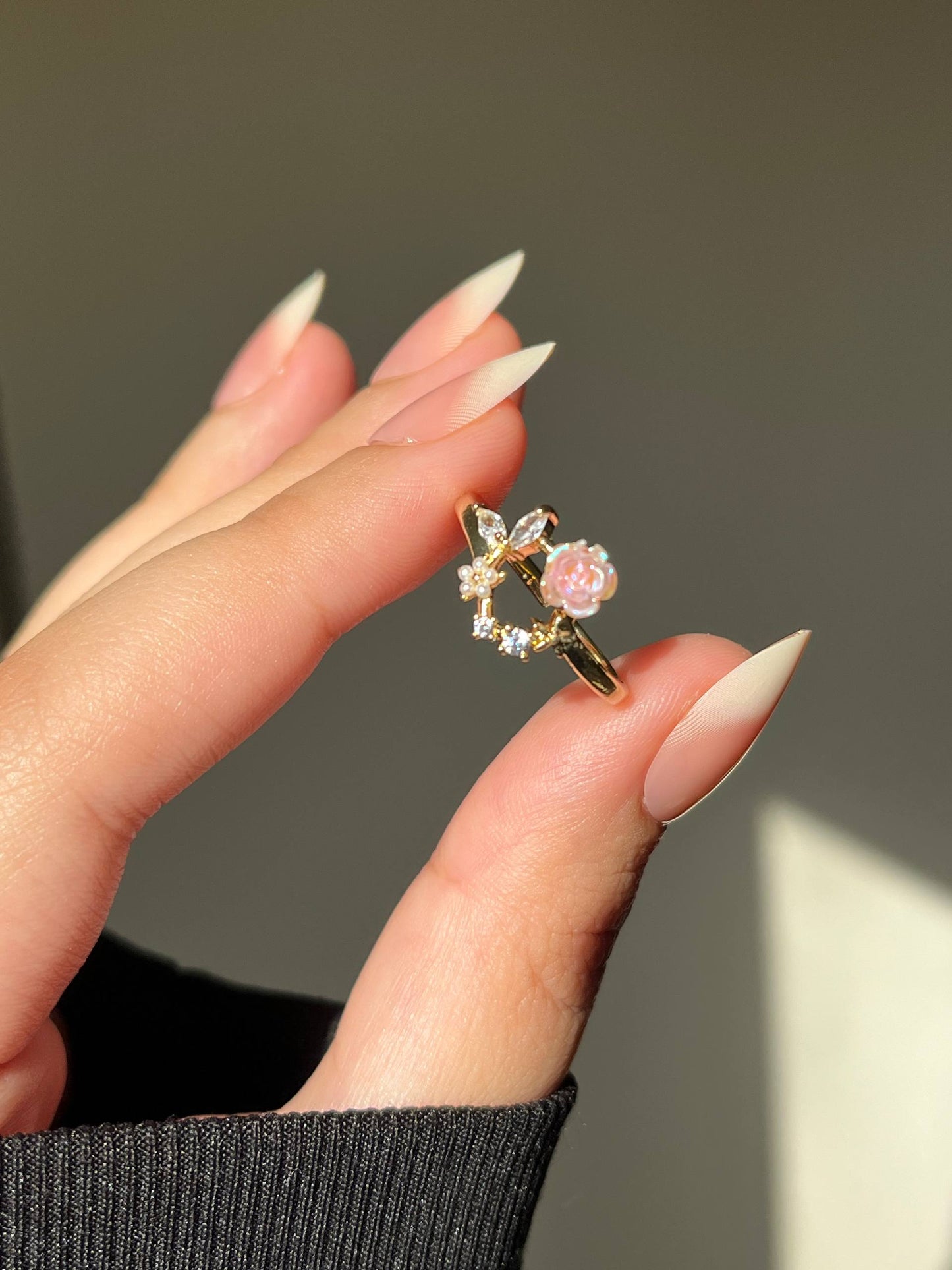 Flower Simple Ring - Gold Plated
