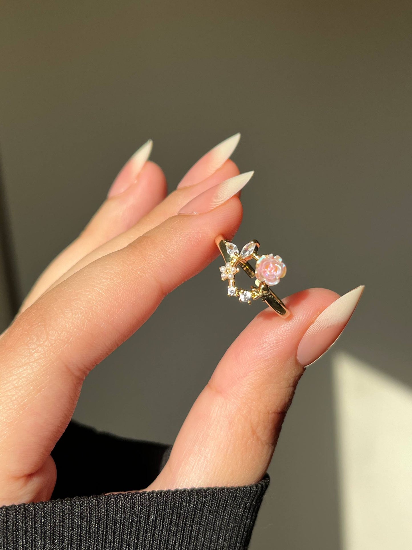 Flower Simple Ring - Gold Plated