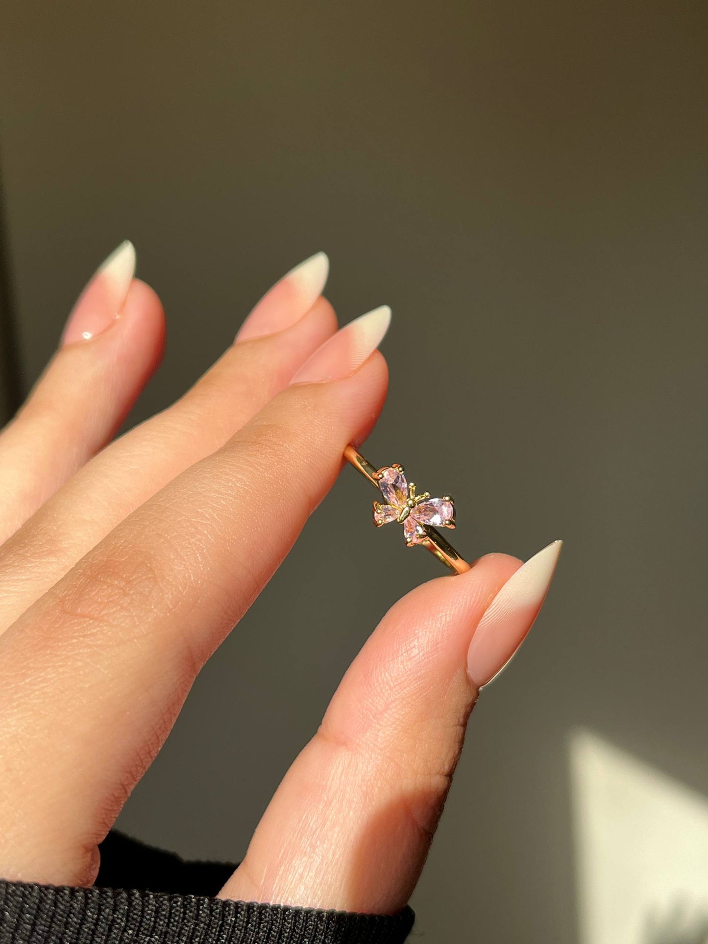 Butterfly Simple Ring - Gold Plated