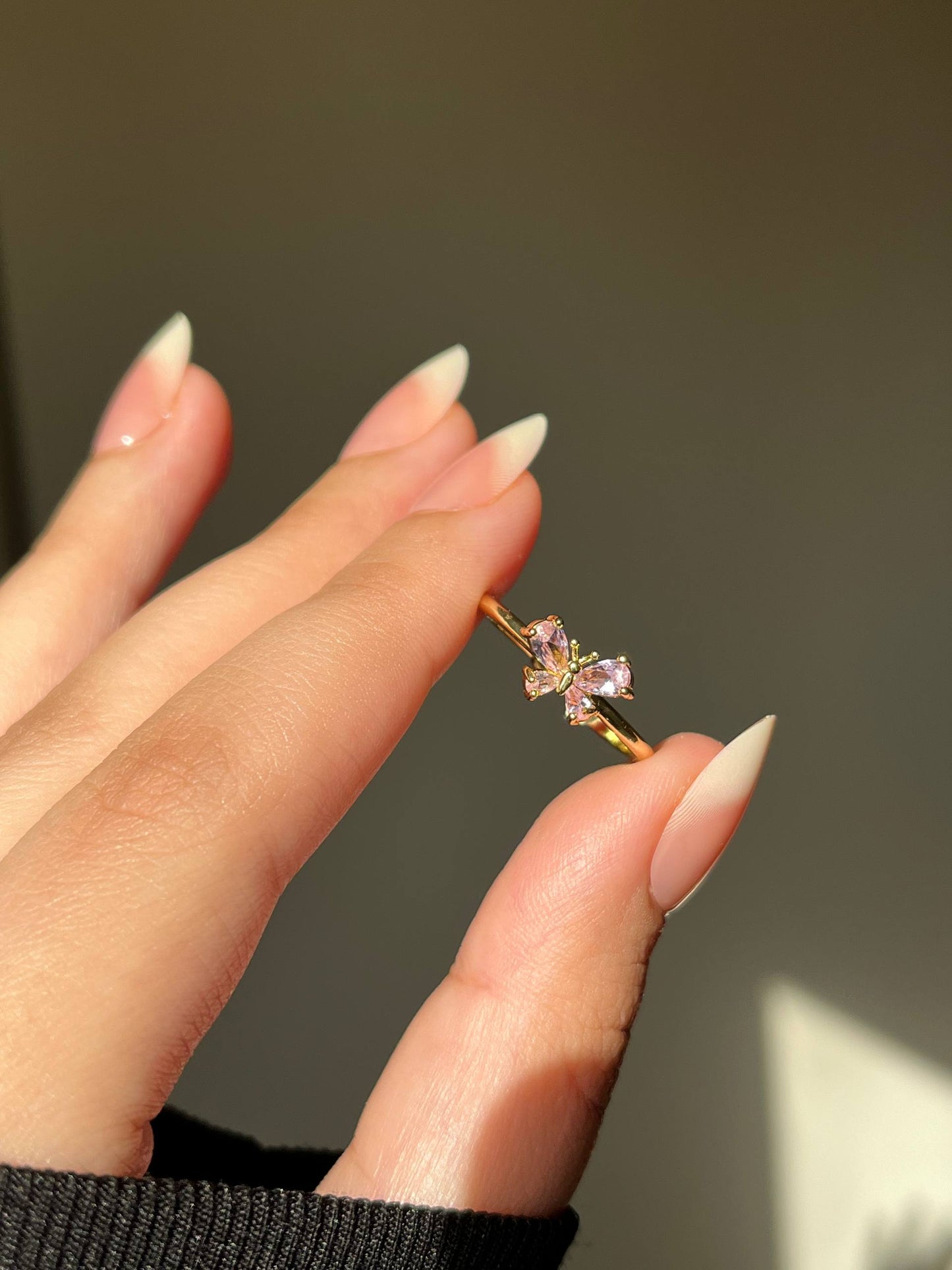 Butterfly Simple Ring - Gold Plated