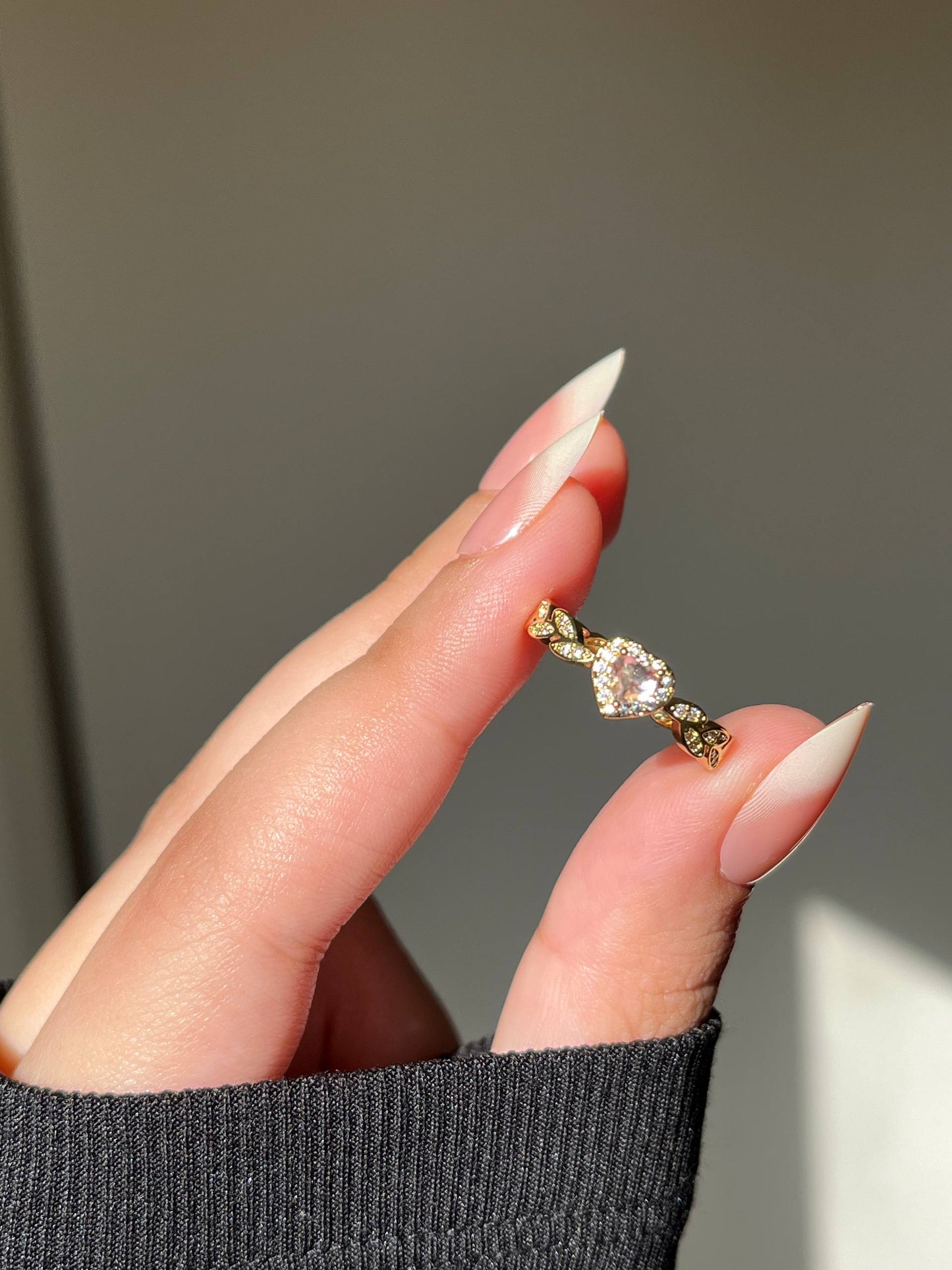 Heart Simple Ring - Gold Plated