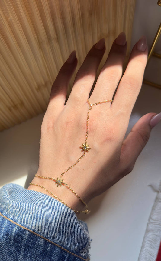 Renad Hand Chain - Gold Plated