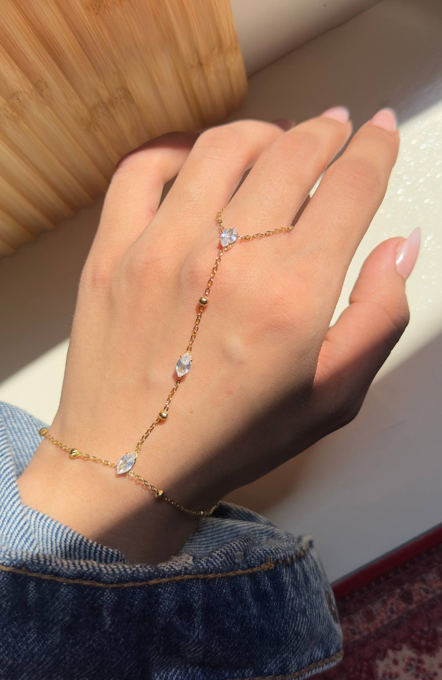 Rehab Hand Chain - Gold Plated