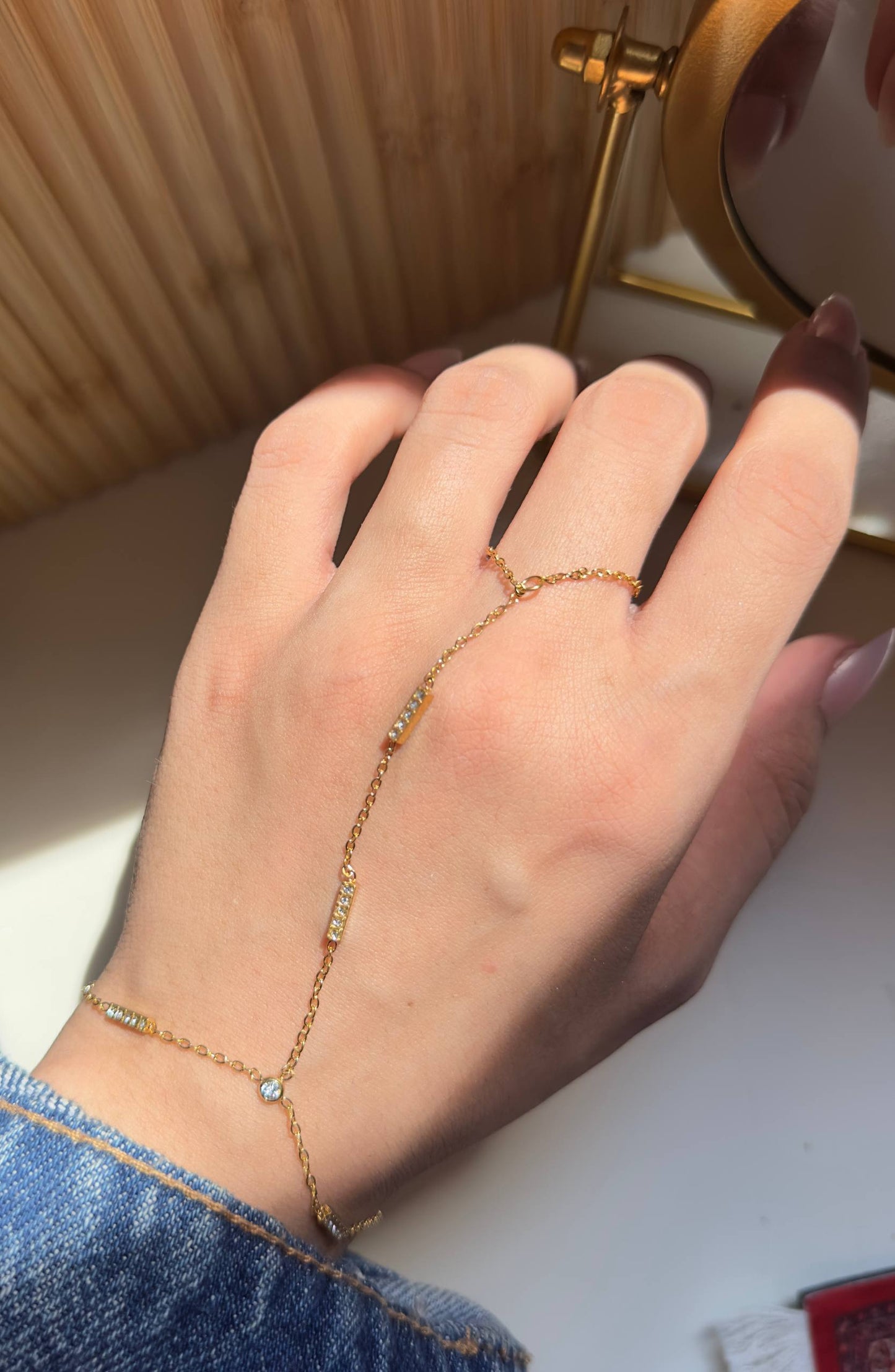 Asala Hand Chain - Gold Plated