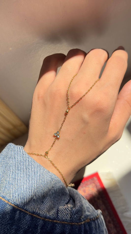 Kayla Hand Chain - Gold Plated