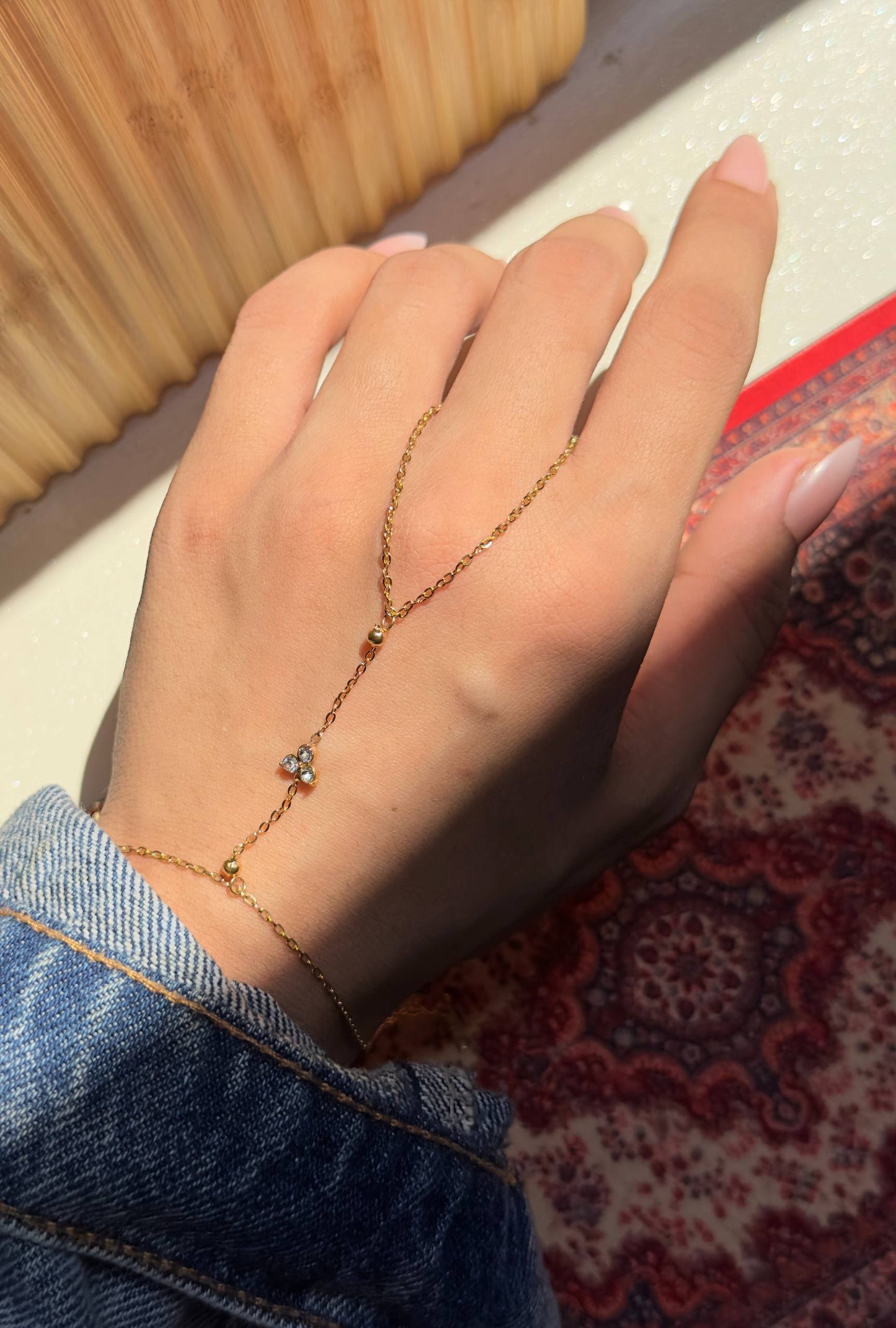 Kayla Hand Chain - Gold Plated