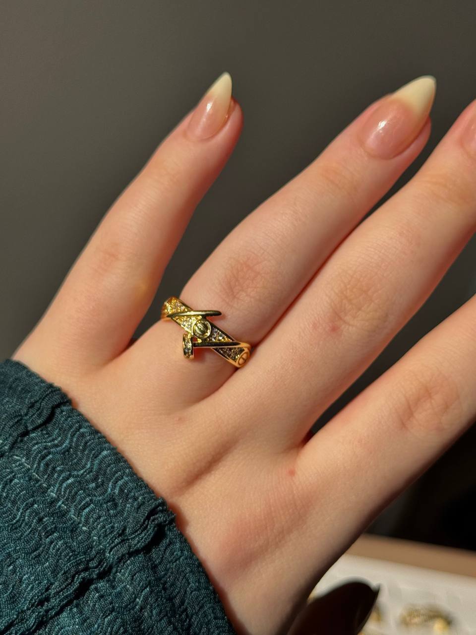 Nail Ring - Gold Plated