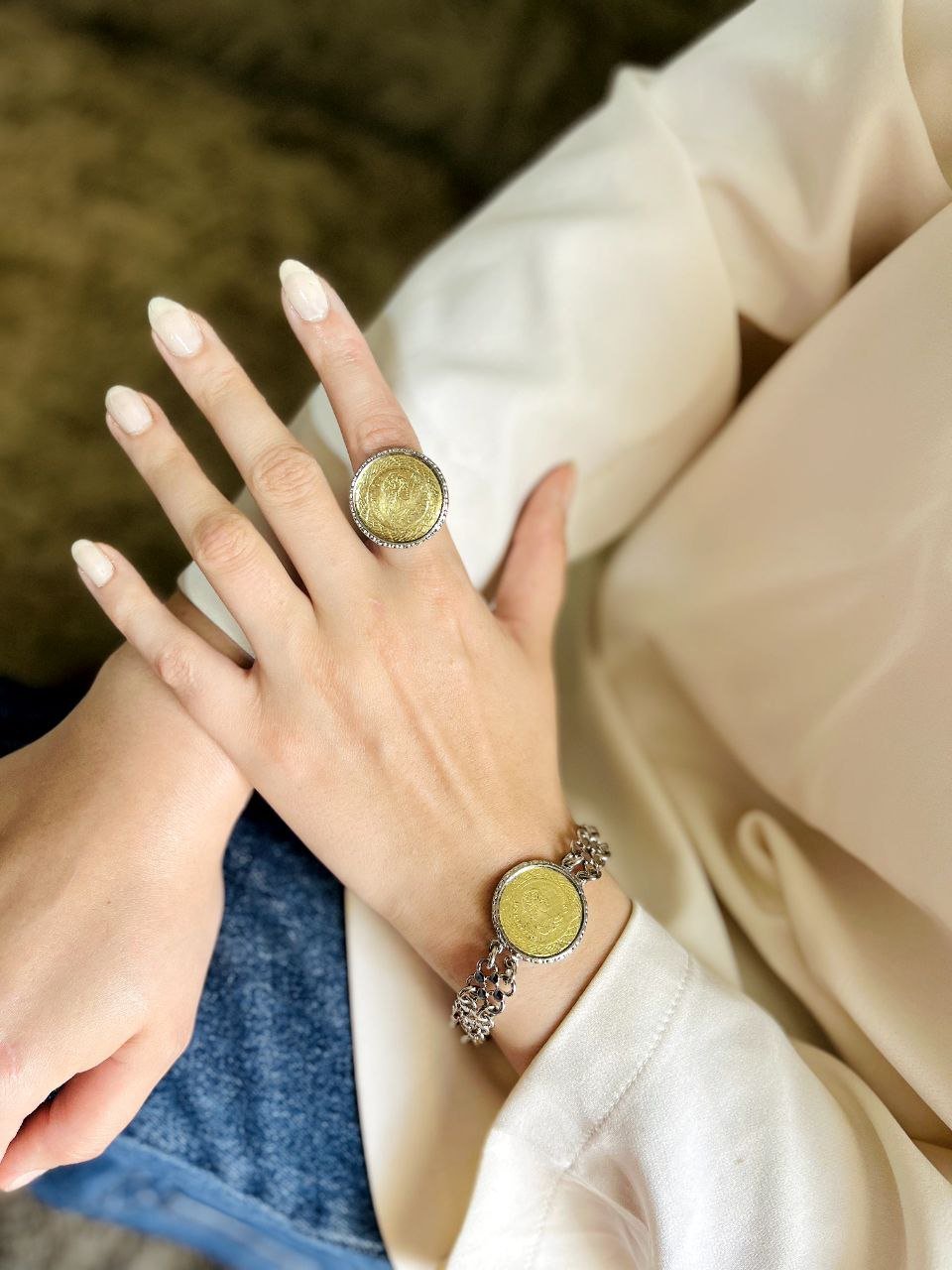 Rahiq Set –  Silver & Gold Plated