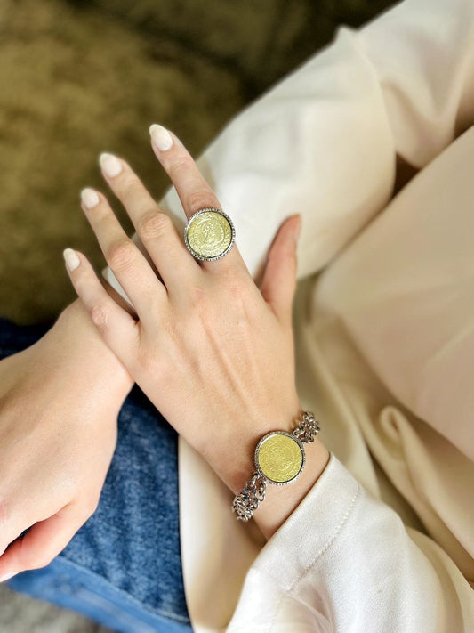 Rahiq Set –  Silver & Gold Plated